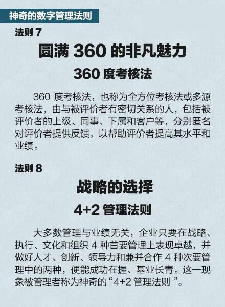 16个世界500强企业通用的经典管理法则