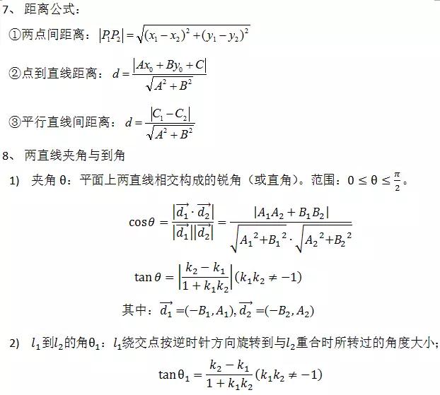 高中数学定义、定理、公式、结论、方法，最全面最靠谱，快收藏