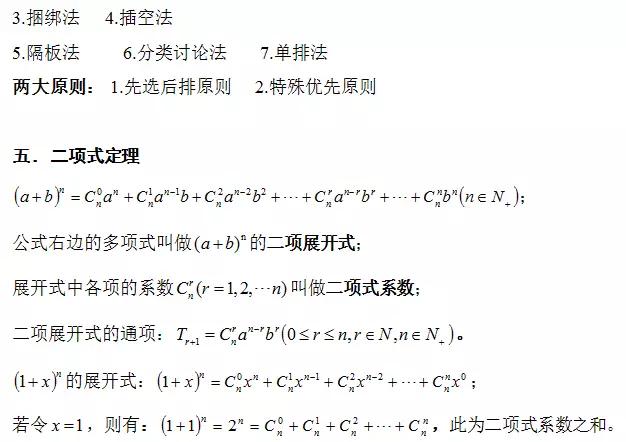 高中数学定义、定理、公式、结论、方法，最全面最靠谱，快收藏